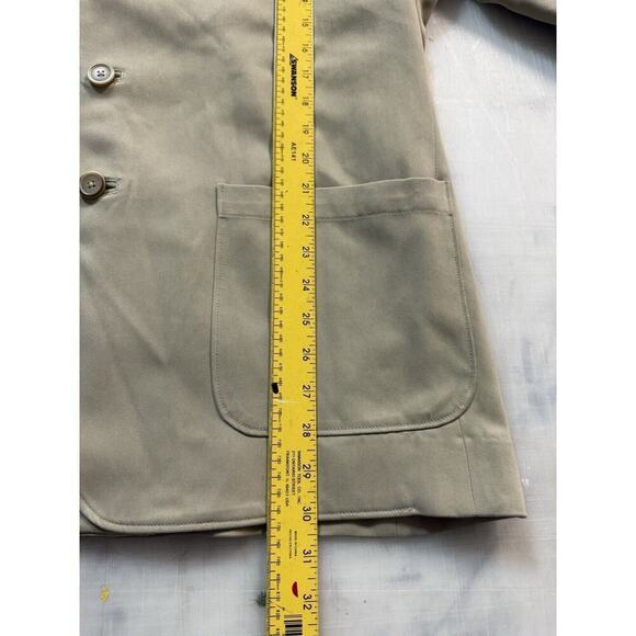 Tommy Bahama Jacket 100% Silk Blazer Men’s XL Unstructured‎ Pockets Tan/Khaki - Picture 13 of 16